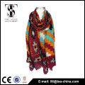 Acrylic nylon wool eco-friendly printed blending scarf